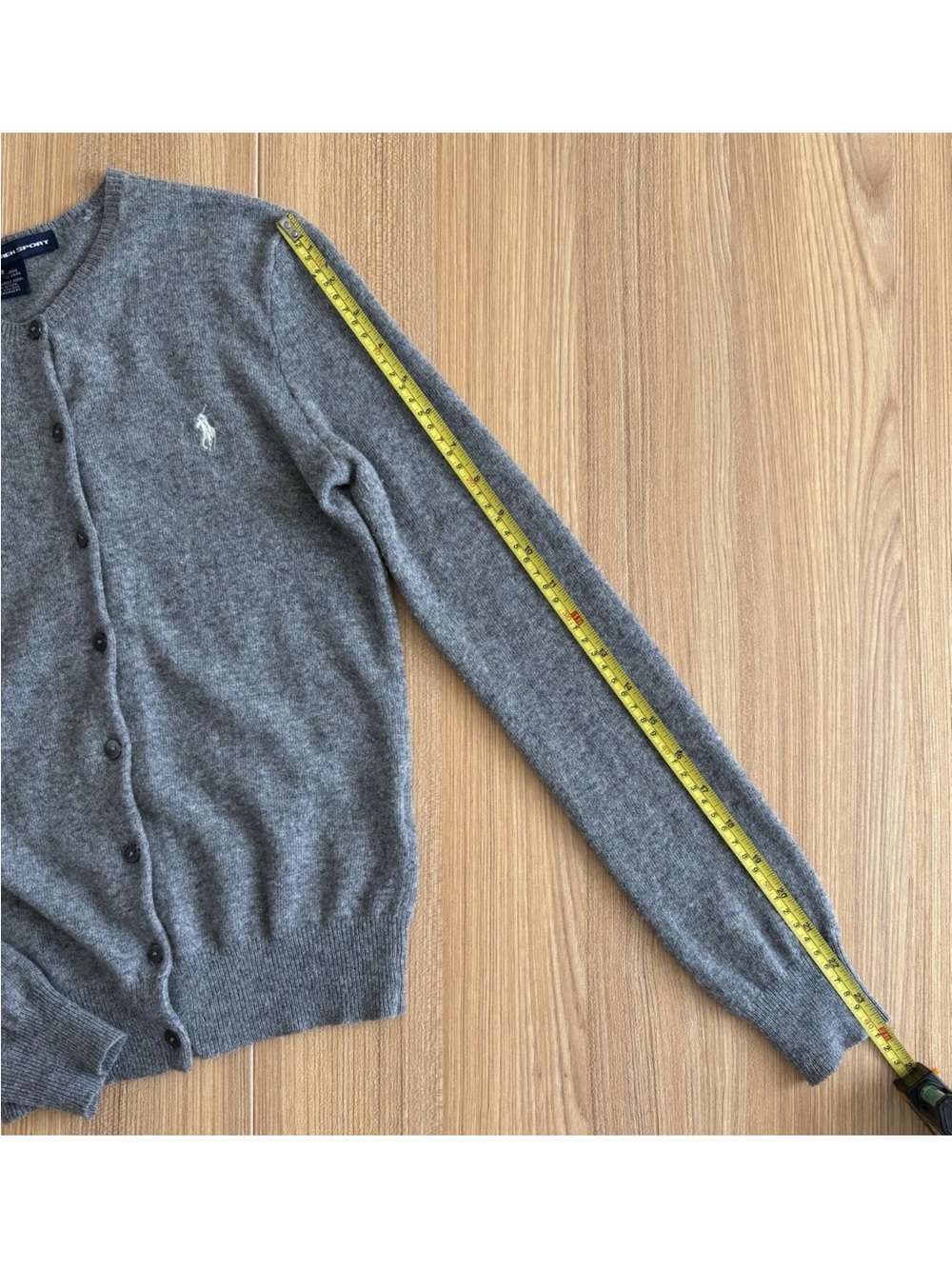 Ralph Lauren Sport Merino Wool Cashmere Blend Cardigan Sweater Button Up Wmns XS - Picture 6 of 8